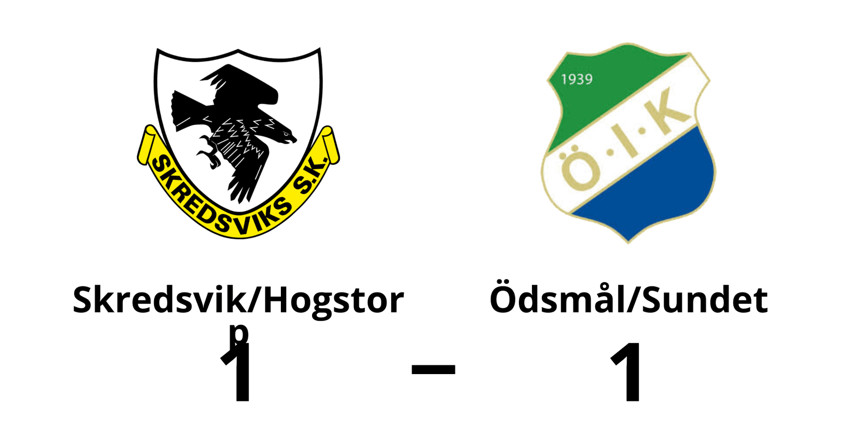 Skredsvik/Hogstorp Lag 2 spelade lika mot Ödsmåls IK - Sundet