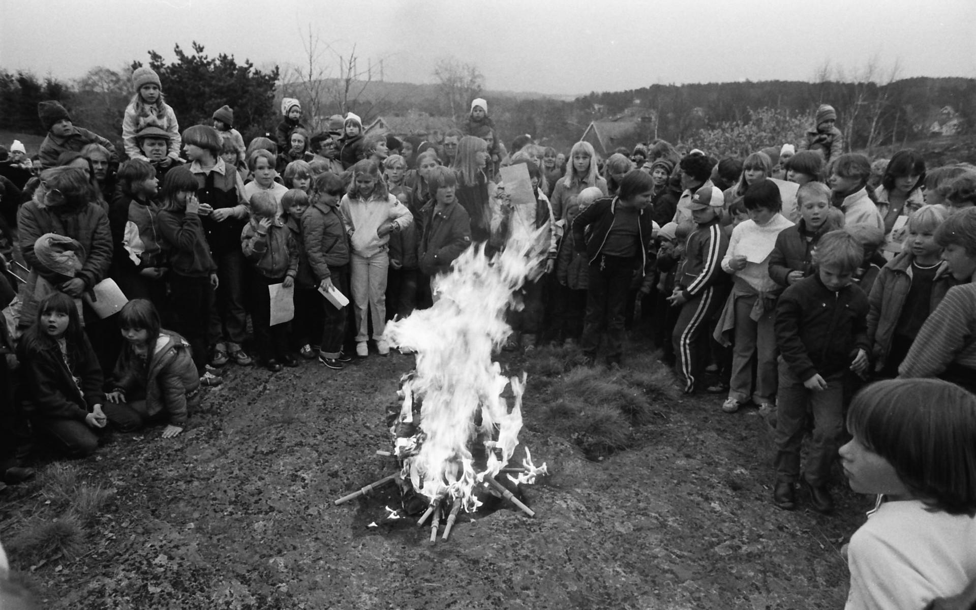 Valborgsfirande i Stenungsund 1980.