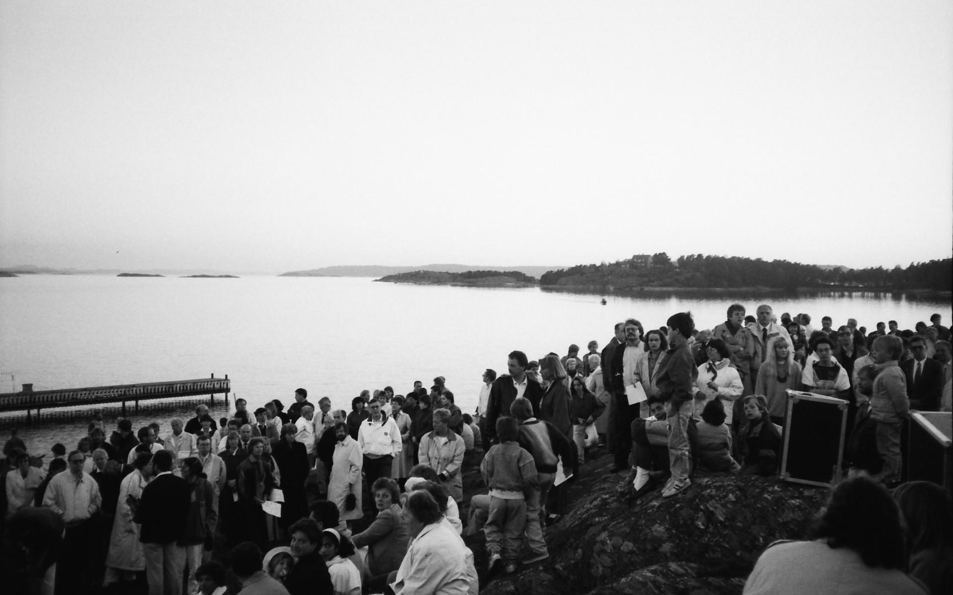 Valborgsfirande i Stenungsund, årtal okänt.