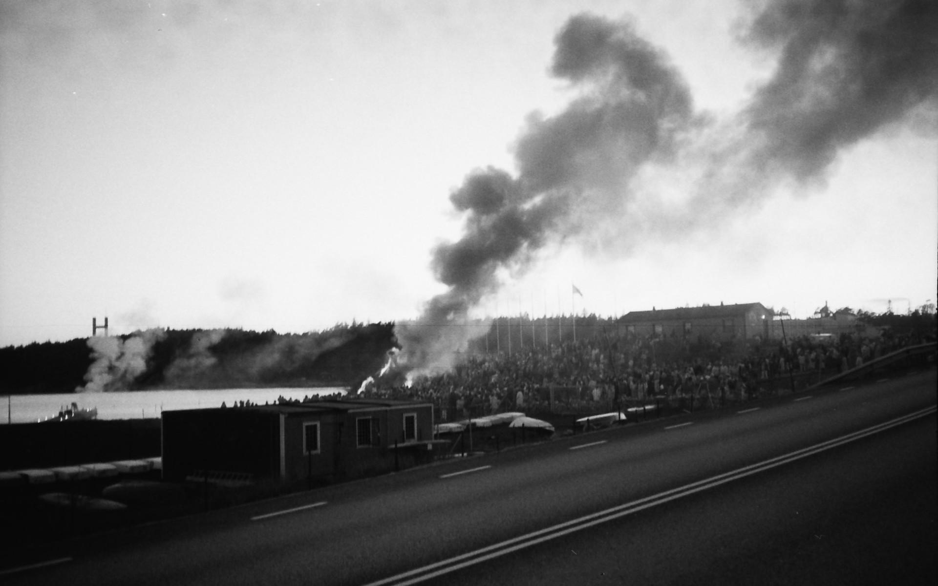 Valborgsfirande i Stenungsund, årtal okänt.