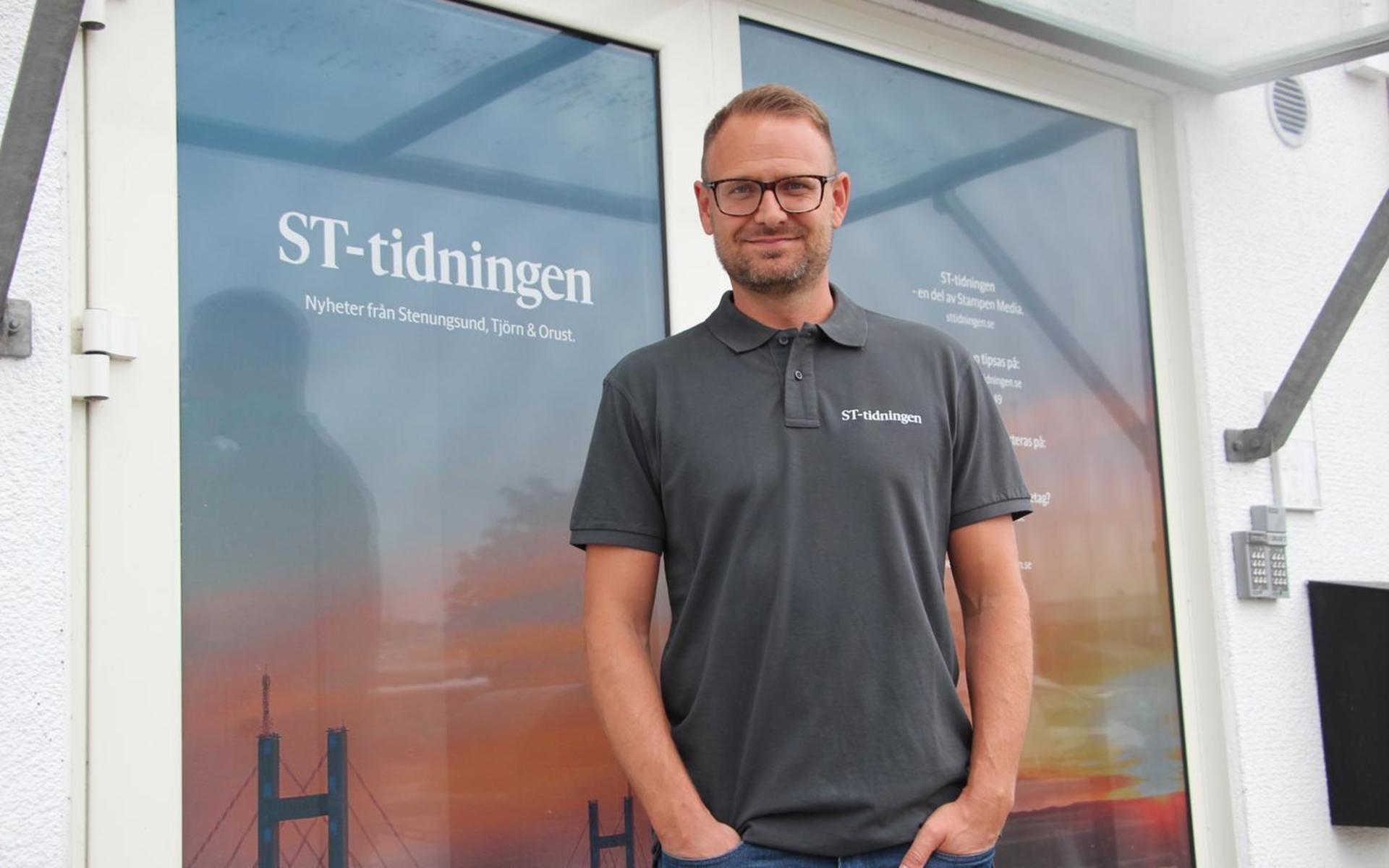 Jacob Humlén, chefredaktör på ST-tidningen.