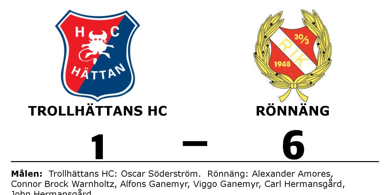 Trollhättans HC förlorade mot Rönnängs IK