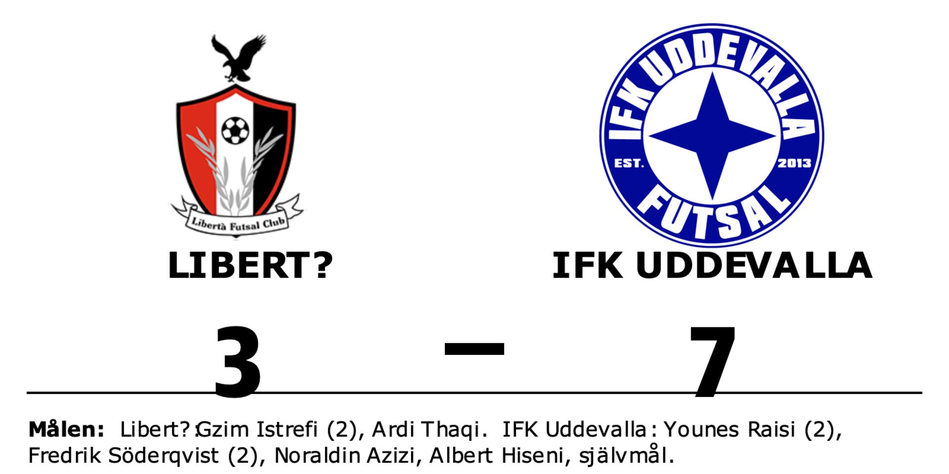 Libertà förlorade mot IFK Uddevalla