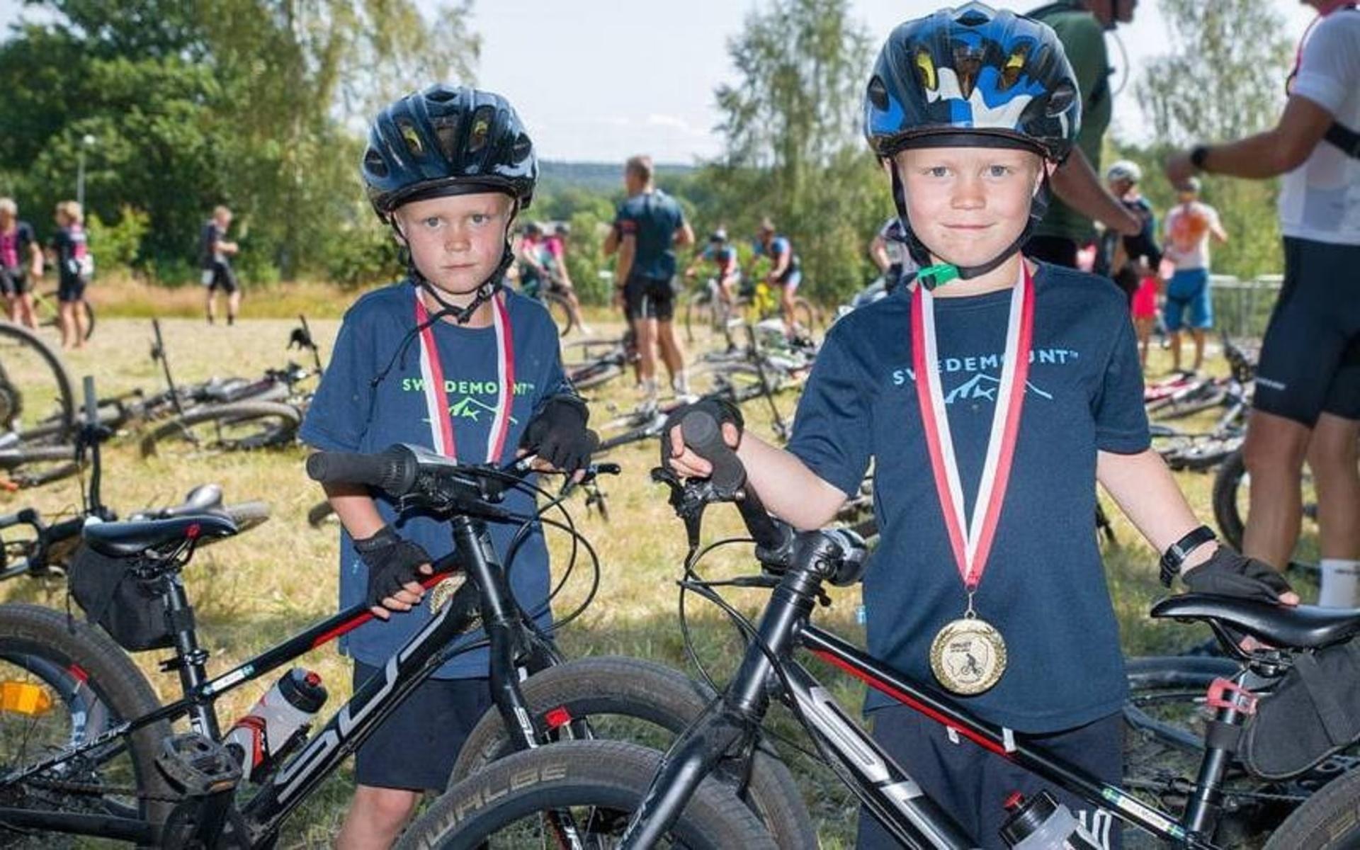 Ett 30-tal barn i åldern 6-13 år deltog i loppet.